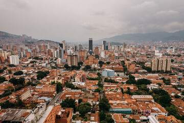 Aerial view Medellin, Colombia