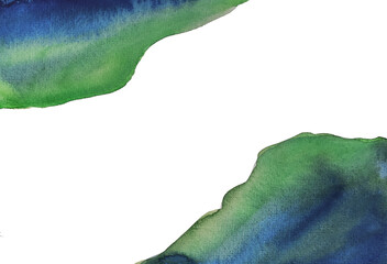 Abstract watercolor hand-drawn. Scenic background.