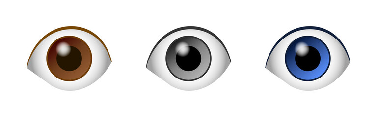 Eye emoji icon. Look icon. Eyes icons vector. Vision sign. Vector