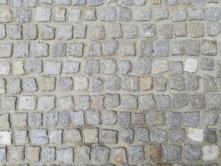 Street, cobblestone pavement. City center, historic street. Beautiful structure.