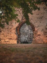 Medieval ruin temple at lake Balaton, Hungary