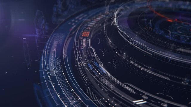 HUD circle camera lens 4