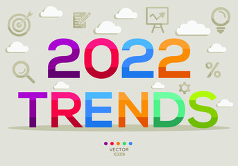 Creative (2022 trends) Design, letters and icons, Vector illustration.