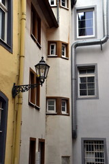 Verschachtelte Häuser in der Altstadt von Koblenz