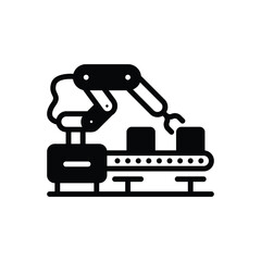 Black solid icon for assembled