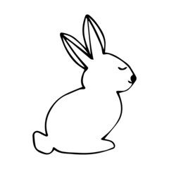 Rabbit ears icon. Rabbit ears vector illustration. Easter icon.