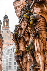 Fototapeta na wymiar George Gate in Dresden old town, Germany
