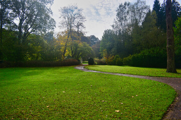 Obraz premium Scenic landscape in the Gräflicher Park of Bad Driburg, Germany