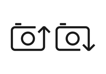 Upload photo. Download photo. Illustration vector