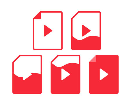 Video file icon . Illustration vector 