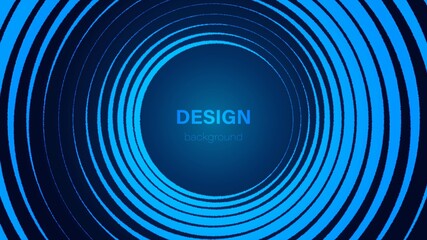 Vector abstract background. Color tunnel design. Texture of circles twisted into spiral, hypnosis, maze. Design of banner, poster for website, frame for social networks.