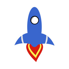 rocket astronaut space logo vector design illustration 
