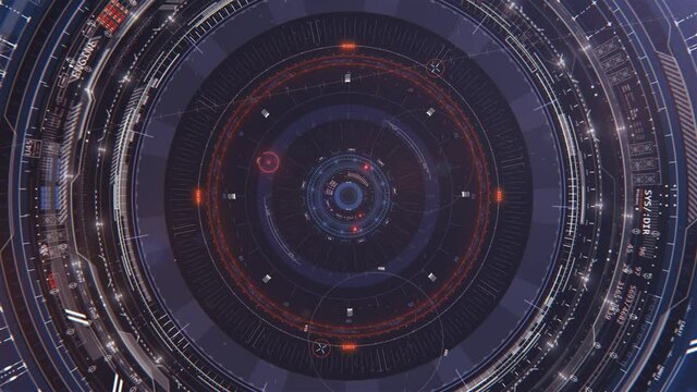 HUD circle camera lens 7