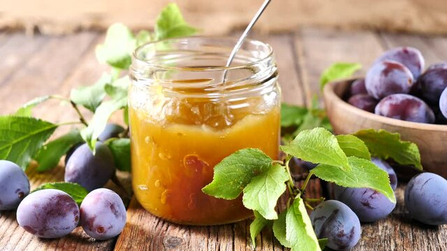plum confiture or compote