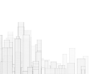 Fototapeta premium sketch of the city