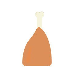 meat icon on a white background, vector illustration