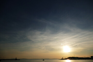 Obraz premium sunset over the sea