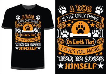 A Dog On Earth T-shirt | Dog Shirt Design
