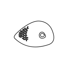 meat icon on a white background, vector illustration