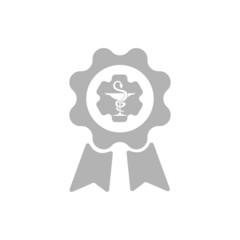 Medal icon in medicine, vector illustration