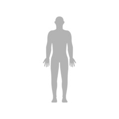 human icon on a white background, vector illustration