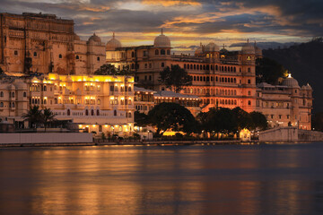 Udaipur City Palace in Rajasthan is one of the major tourist attractions in India © nonglak