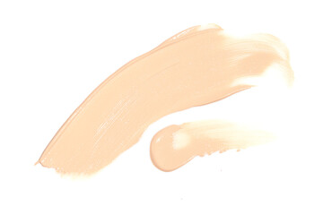 cosmetic makeup swatch smudge powder texture foundation primer product with beauty fashion...
