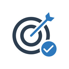 target icon - Goal and targeting icon - dartboard icon