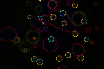 dunkler abstrakter Bokeh Hintergrund neon 