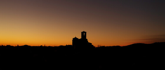 Obraz premium Panoramic of the town of Hervás