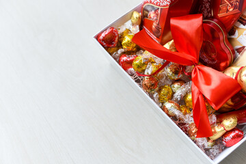 Chocolate candy love gift box