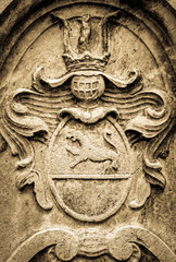 typical historic coat of arms
