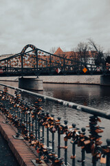 Wrocław rzeka Odra zimą - obrazy, fototapety, plakaty
