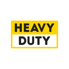Heavy Duty Text, Heavy Duty Vector Illustration Background