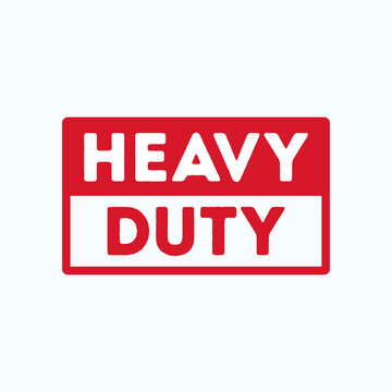 Heavy Duty Text, Heavy Duty Vector Illustration Background