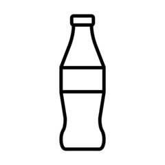 Soda line icon, vector logo isolated on white background