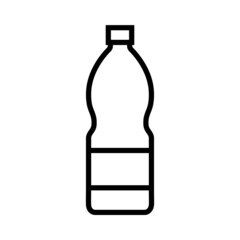 Soda line icon, vector logo isolated on white background