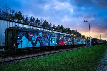 railway in the morning