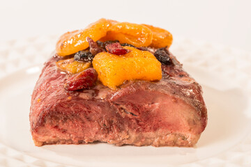 magrets de canards aux abricots secs et au baies de canneberge