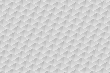 3d rendering of abstract geometric background made of white pyramids.