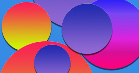 Abstract backdrop with circle geometric layers for art banner