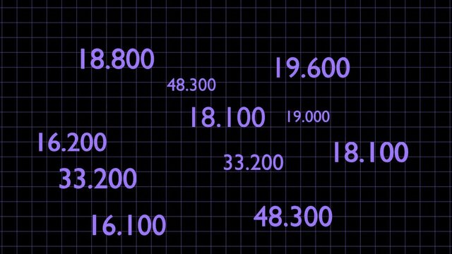 3d render animation increasing figures