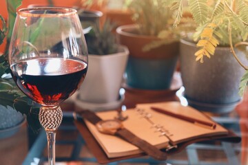 two glasses of wine