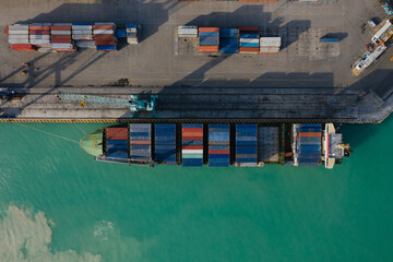 cargo ship in port