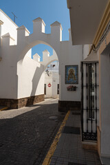 Puerta de Regla, also known as Puerta de Chipiona or de la Carne, is a double arched and...