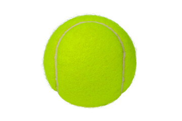 Tennis ball on a white background. Sport equipment.