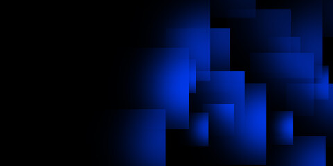 Abstract blue background with square shapes. Blue abstract rounded square tech background
