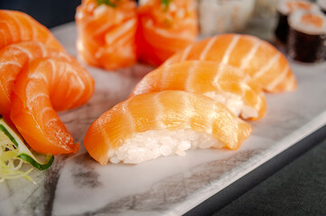 Salmon onigiri.