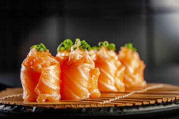 Salmon Jhow sushi.