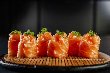 Salmon Jhow sushi.